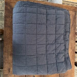 Quince KING European Linen Box Quilt - QUILT ONLY